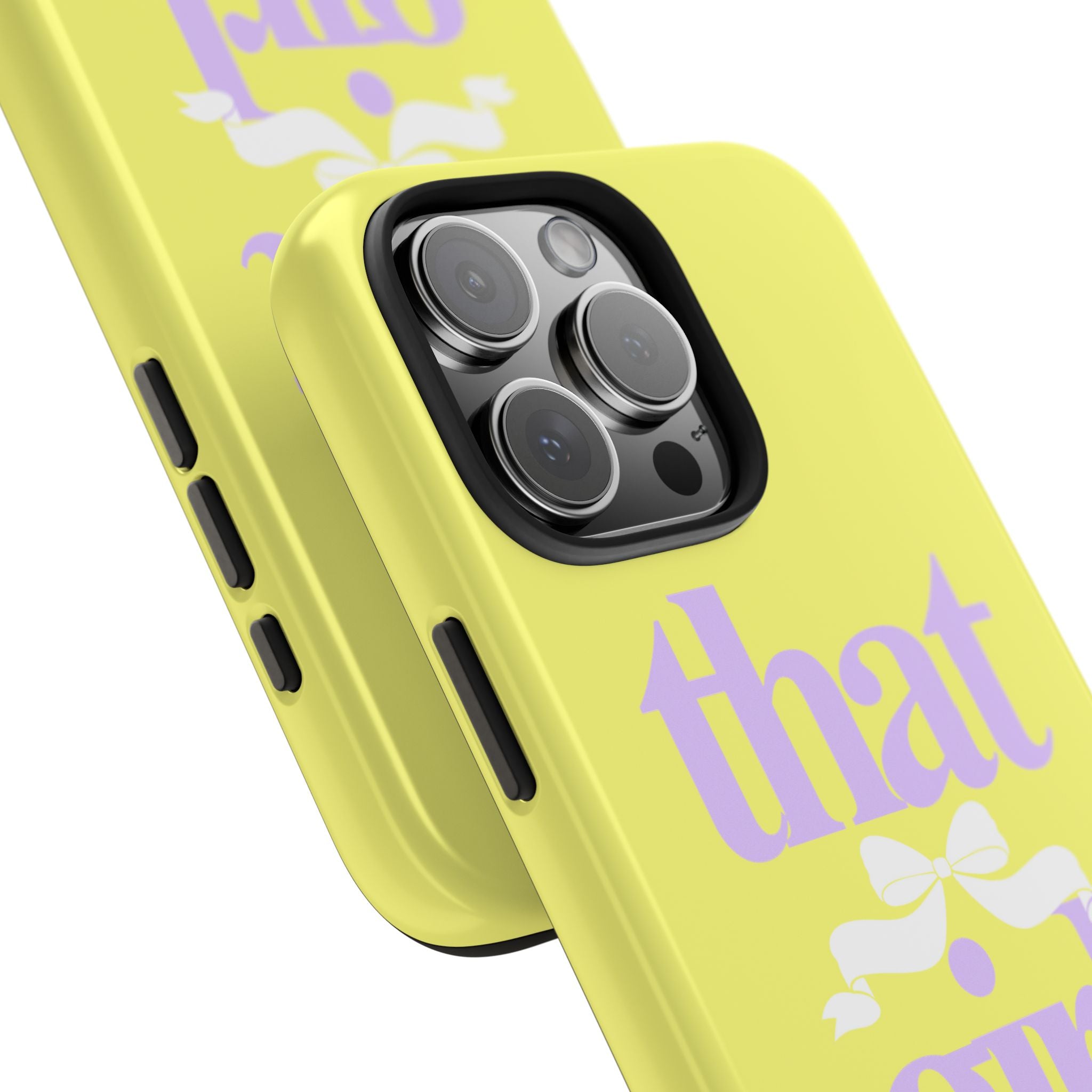 That Girl Tough Phone Case — Cute Pastel Yellow Protective iPhone Case