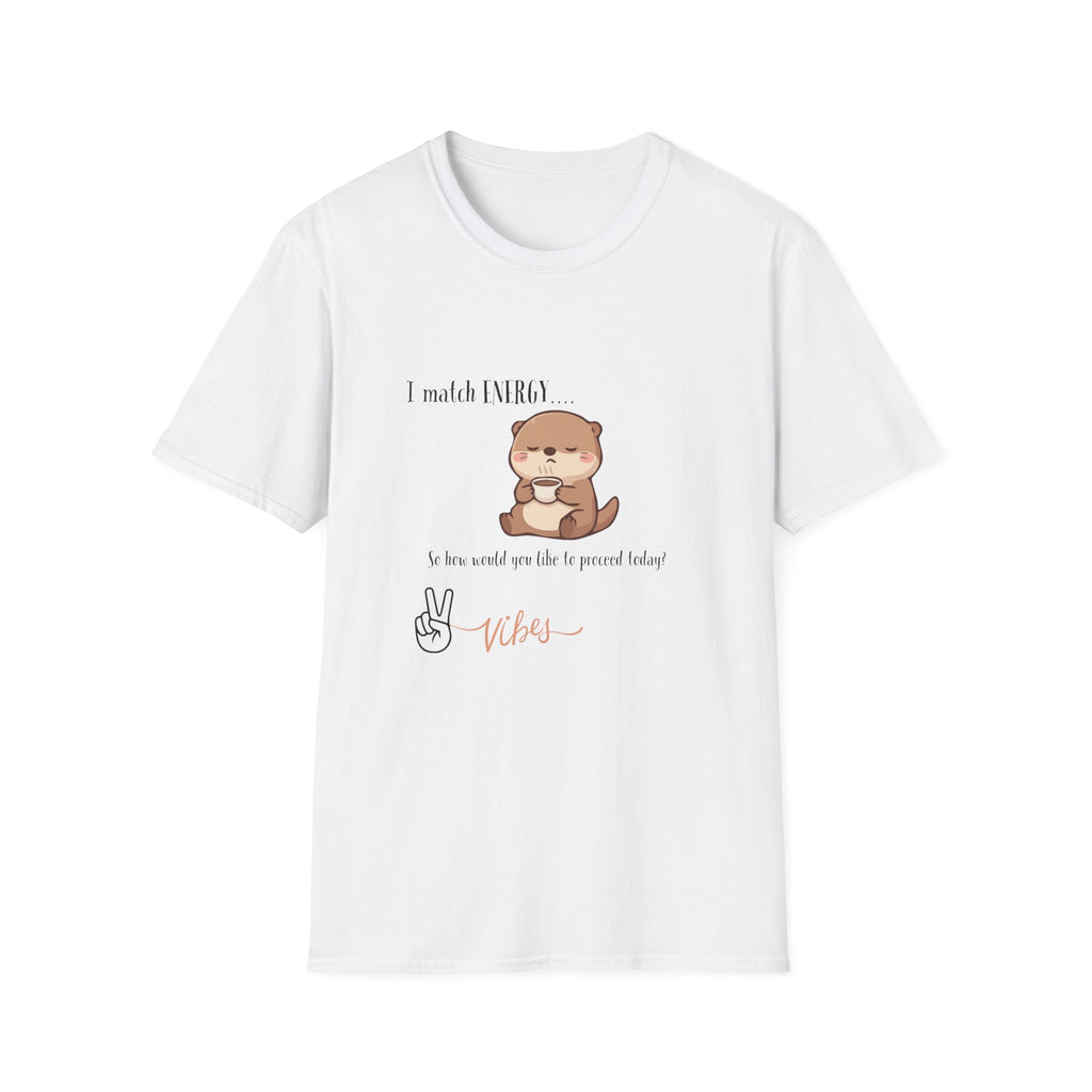 Otter Vibes T‑Shirt — "I Match ENERGY" Cute Otter Graphic Tee