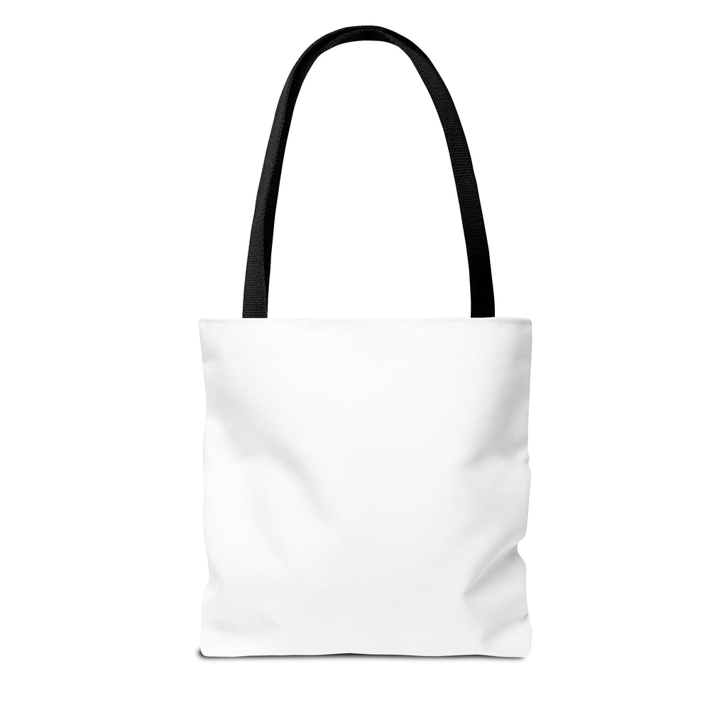 67 Graphic Tote Bag — Retro Number Design with Shrugging Character