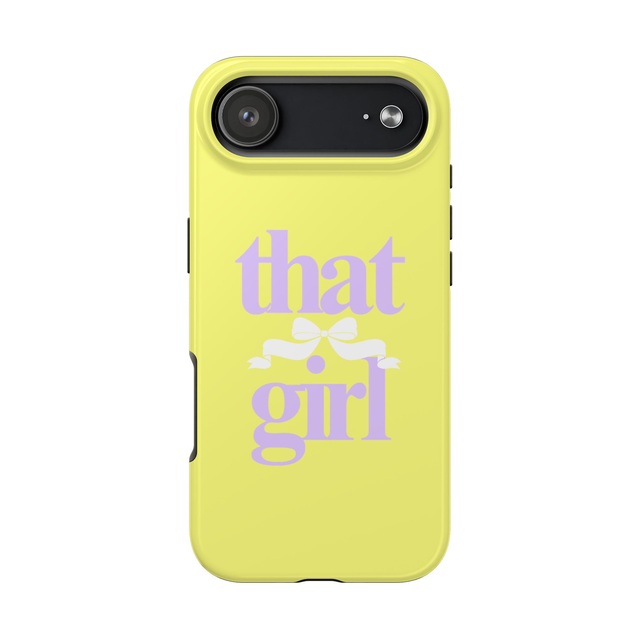 That Girl Tough Phone Case — Cute Pastel Yellow Protective iPhone Case