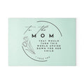 Glass Cutting Board — "To the Mom" Sentimental Floral Mother's Day Kitchen Gift