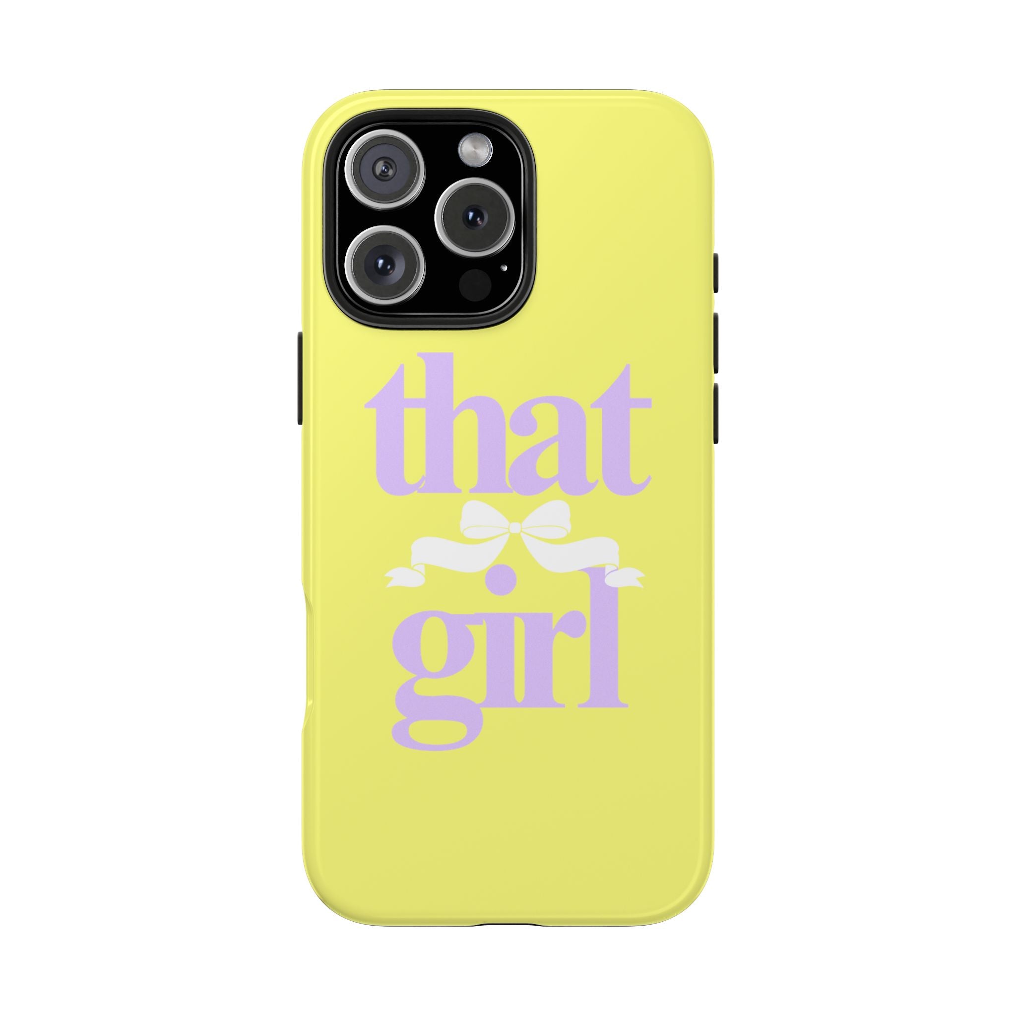 That Girl Tough Phone Case — Cute Pastel Yellow Protective iPhone Case