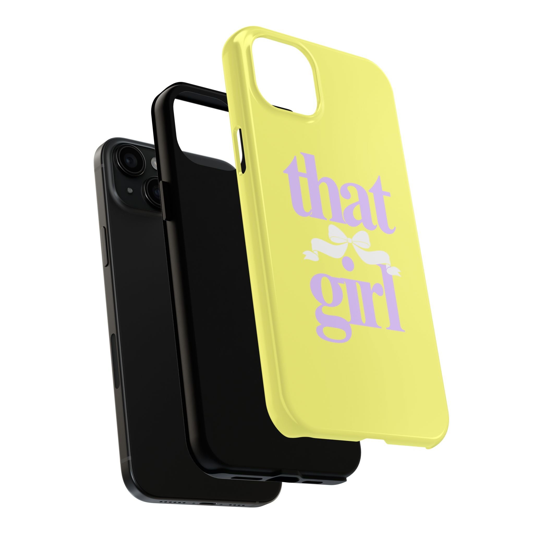 That Girl Tough Phone Case — Cute Pastel Yellow Protective iPhone Case