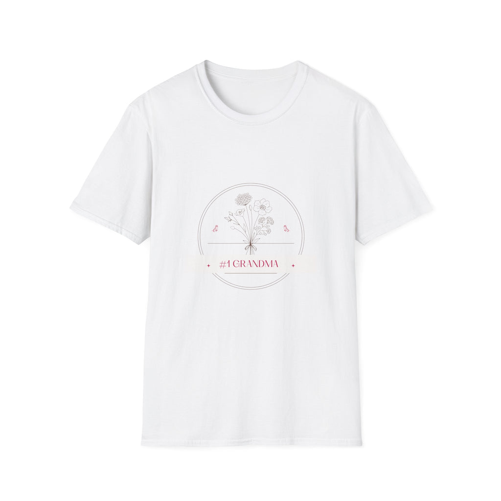 #1 Grandma T-Shirt — Floral Dandelion Gift for Grandmother, Mother’s Day