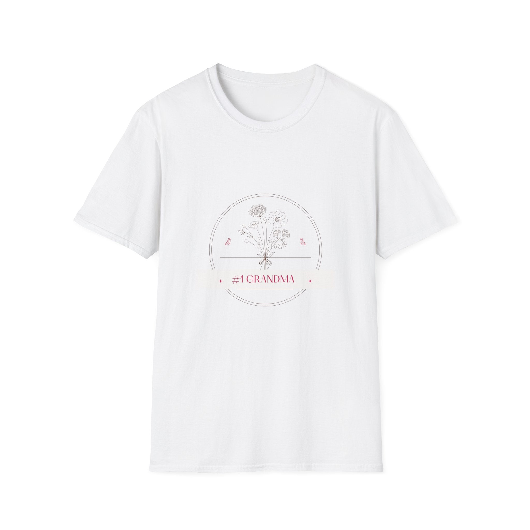#1 Grandma T-Shirt — Floral Dandelion Gift for Grandmother, Mother’s Day