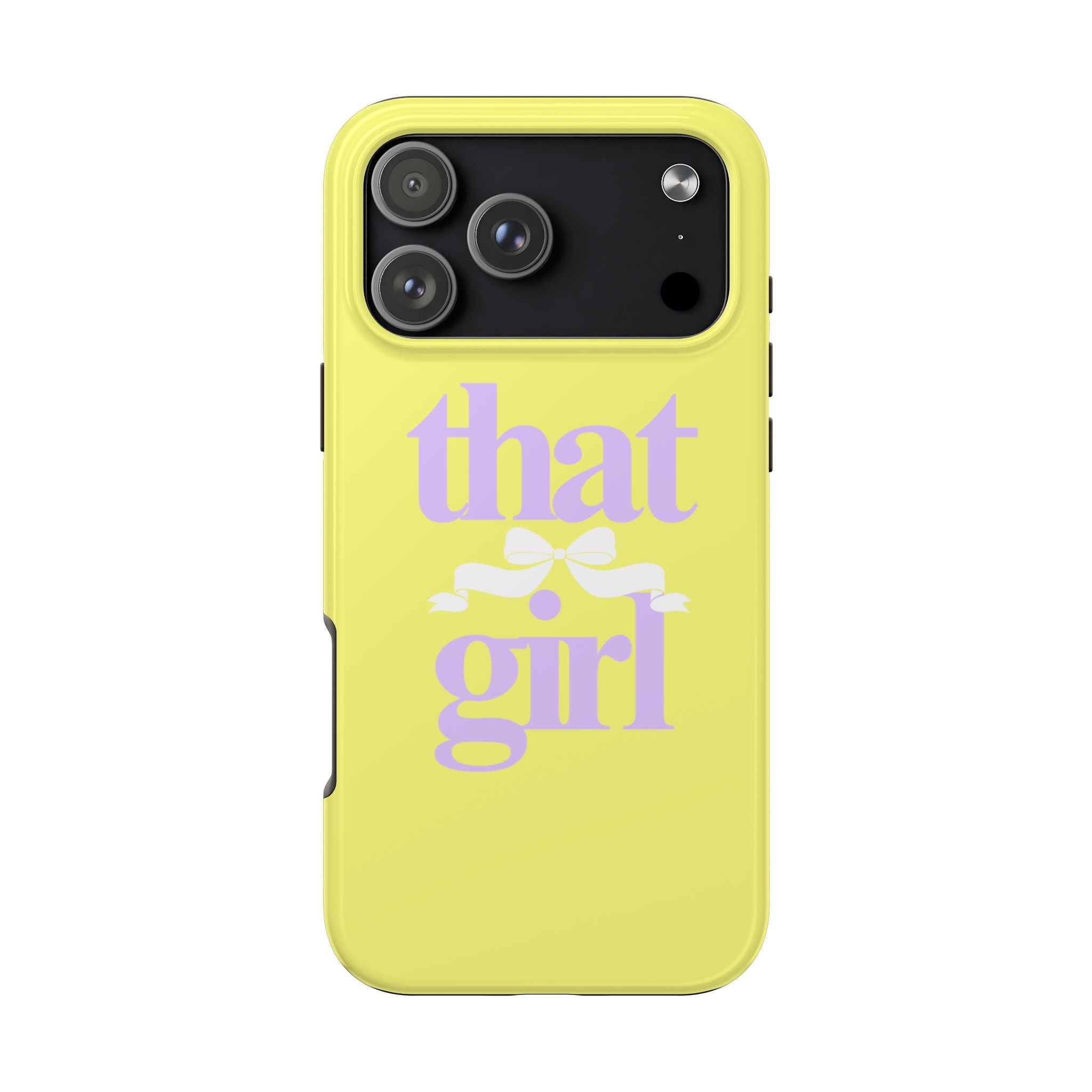 That Girl Tough Phone Case — Cute Pastel Yellow Protective iPhone Case