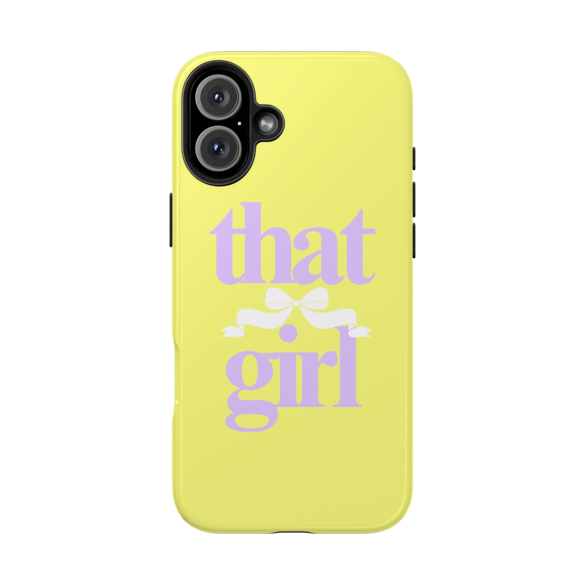 That Girl Tough Phone Case — Cute Pastel Yellow Protective iPhone Case