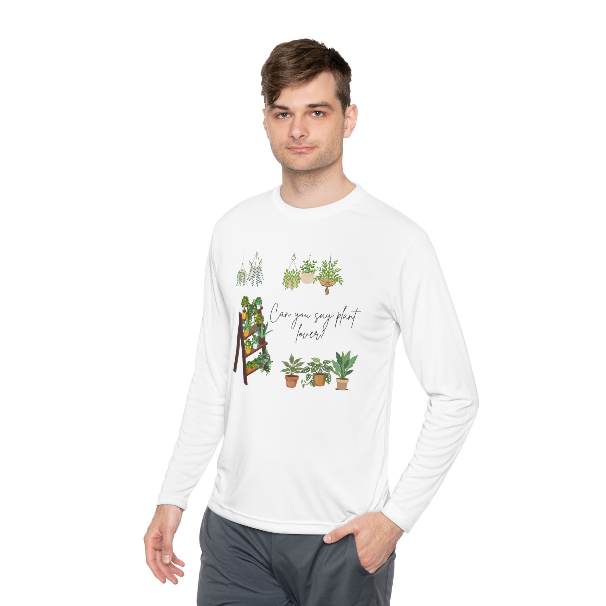 Plant Parent Long Sleeve Tee — "Can you say that louder" Indoor Garden Shirt