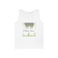 Plant Lover Tank Top — Watercolor Hanging Vines & Meadow Graphic