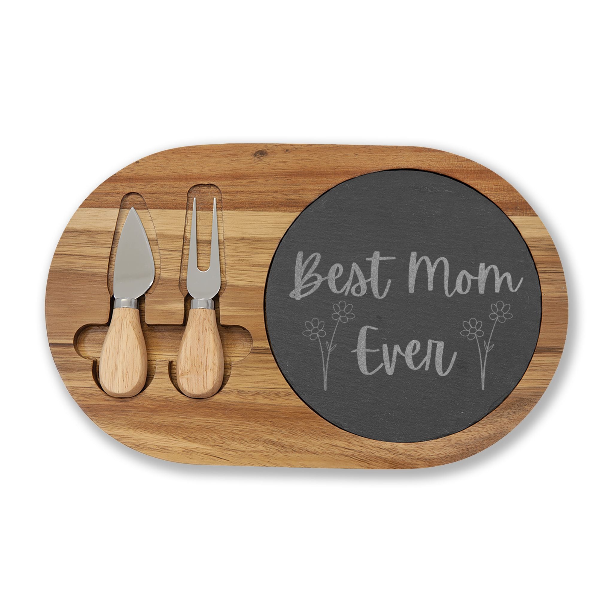 Engraved 'Best Mom Ever' Charcuterie Board