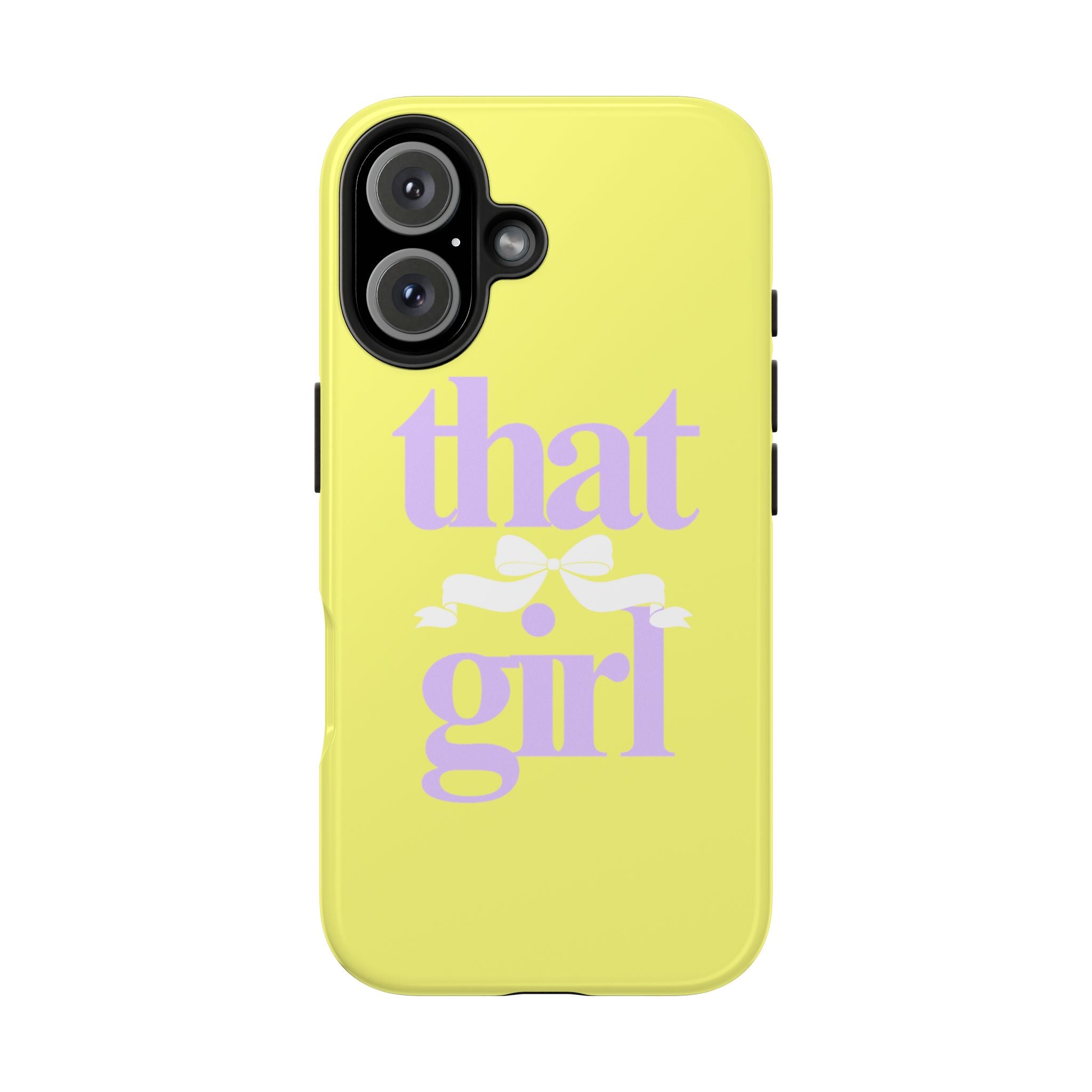 That Girl Tough Phone Case — Cute Pastel Yellow Protective iPhone Case