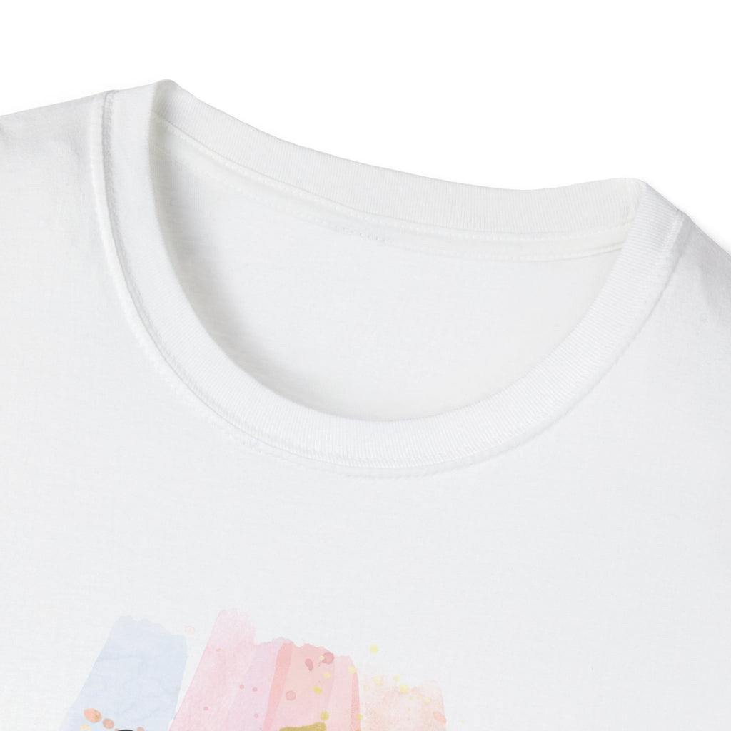 T-Shirt — 'Let It Be' Pastel Watercolor Script Design